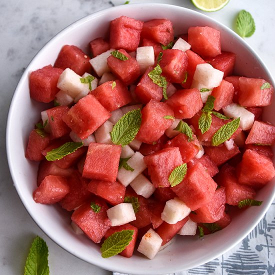 Watermelon Jicama Salad