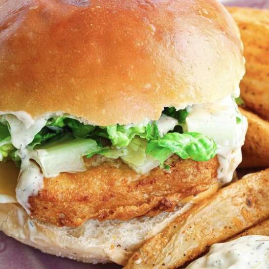 Vegetarian Fish Sandwich