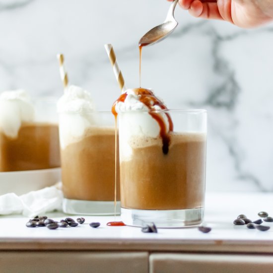 Boozy coffee milkshake