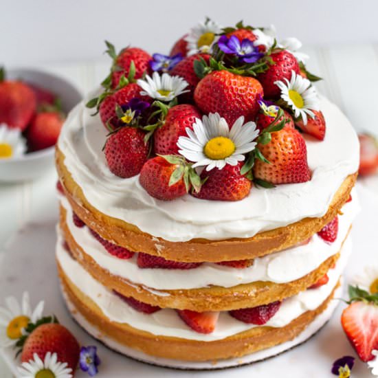 Strawberry Shortcake Cake