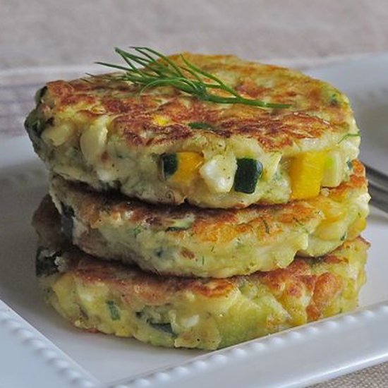 Corn and Zucchini Tortitas