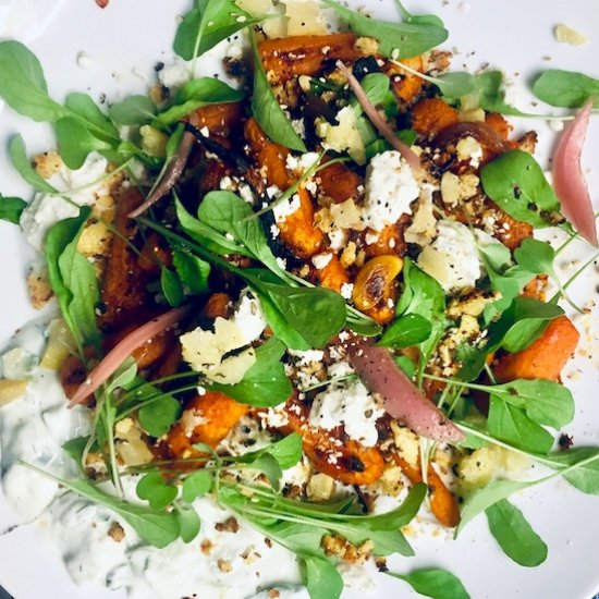 Harissa Roasted Carrot Salad