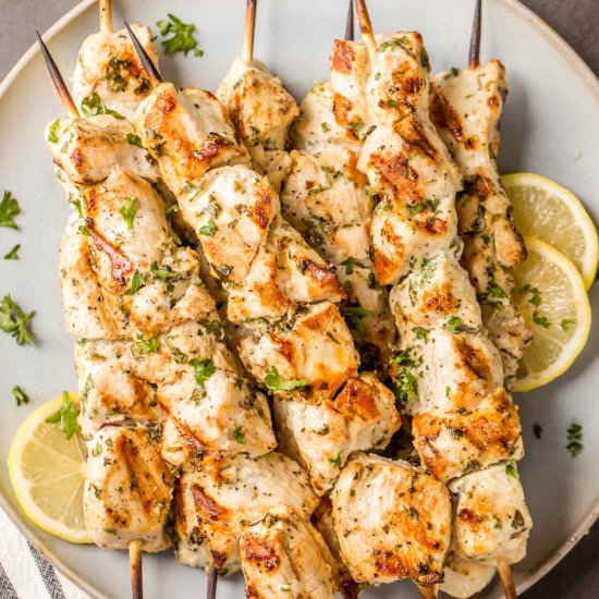 Grilled Chicken Kabobs