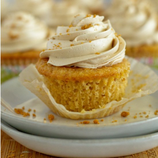 Biscoff Cookie Butter Cupcakes