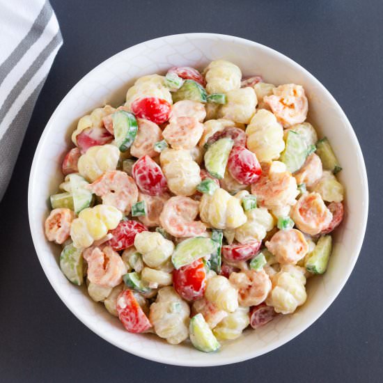 Creamy Shrimp Pasta Salad