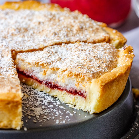 strawberry coconut tart