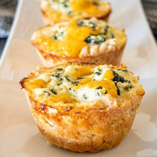 GF Puff Pastry Spinach Cheese Cups