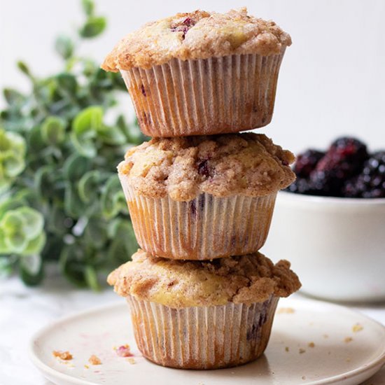 Blackberry Streusel Muffins