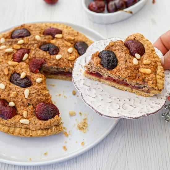 Italian Cherry Almond Tart