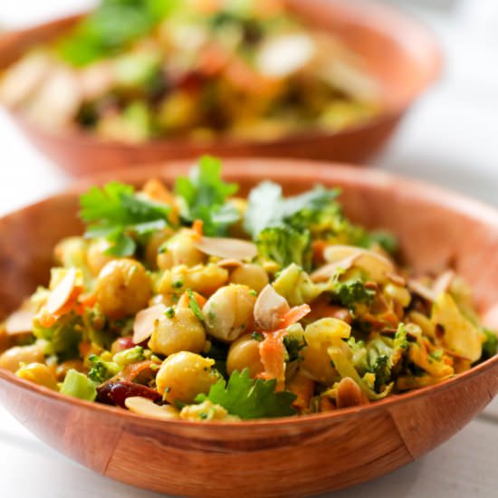 Curried Chickpea and Broccoli Salad