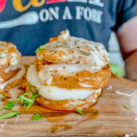 Cheesy Potato Stacks