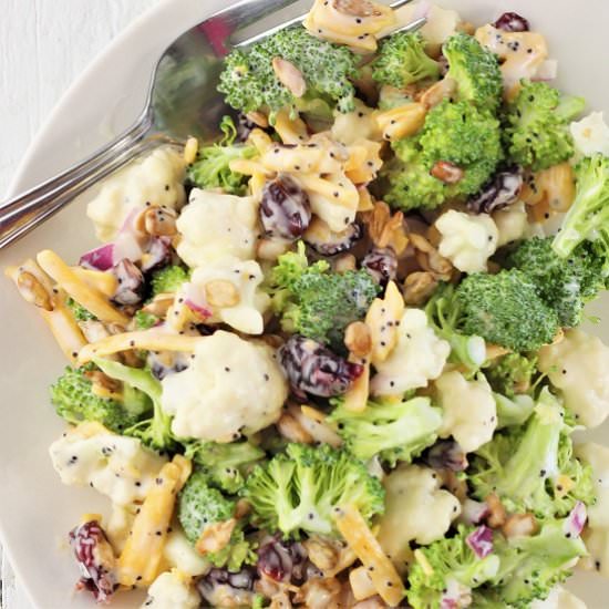 broccoli and cauliflower salad