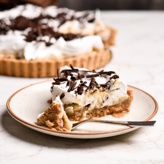 Easy to make banoffee pie