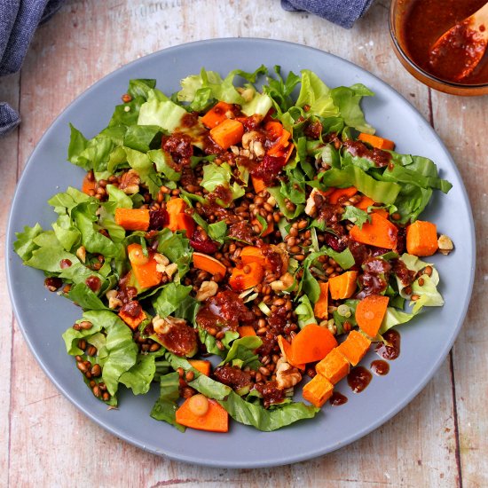 Roasted sweet potato salad