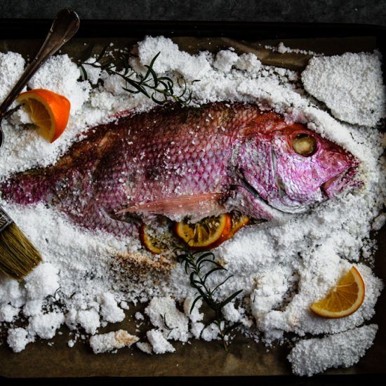 Salt Baked Snapper