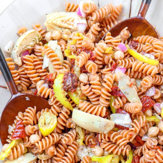 Red Lentil Pasta Salad