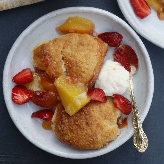 Nectarine Cobbler