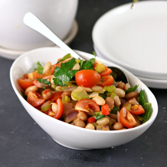 Easy Italian Bean Salad Gluten Free