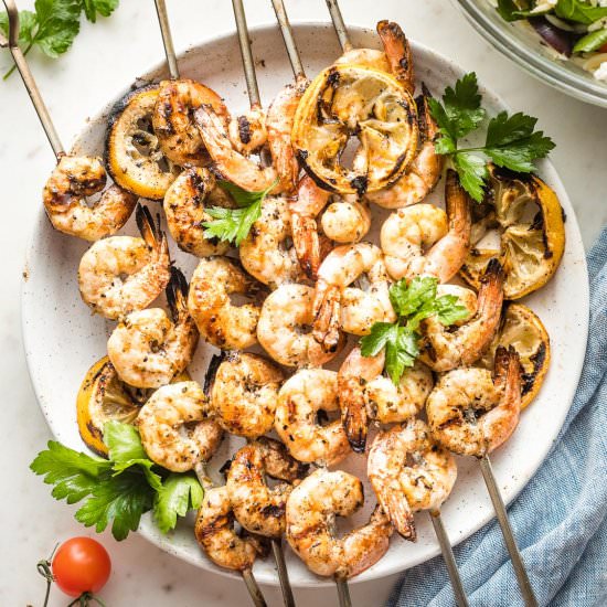 Greek Shrimp Skewers