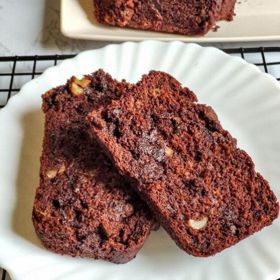 Vegan Double Chocolate Banana Bread