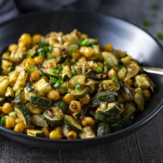 Warm Curried Chickpea Salad