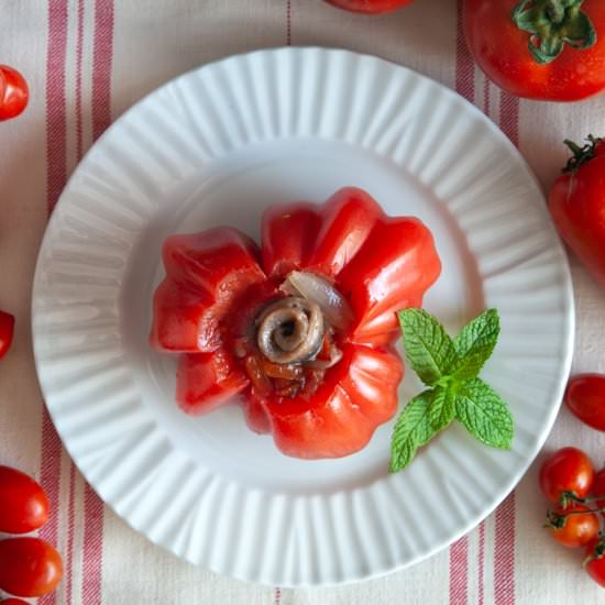 TOMATES RELLENOS DE SCALIVADA