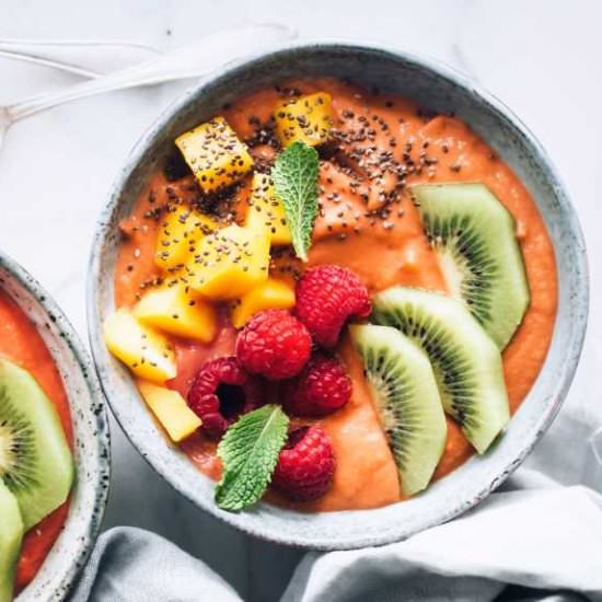 Tropical Sweet Potato Smoothie Bowl