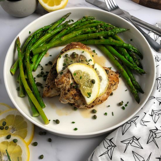 Chicken & Asparagus w/Lemon Capers