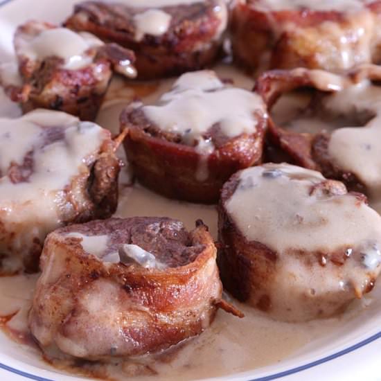 Bacon Wrapped Steak Bites