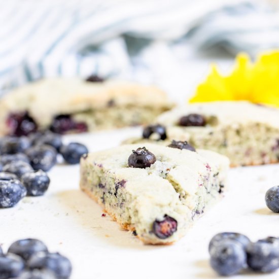 Food Processor Blueberry Scones