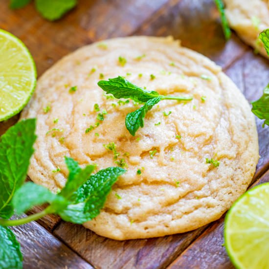 Soft and Chewy Mojito Cookies