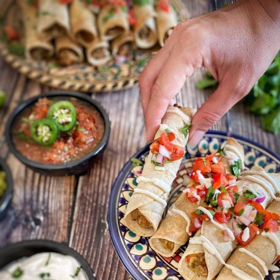 Baked Vegan Taquitos