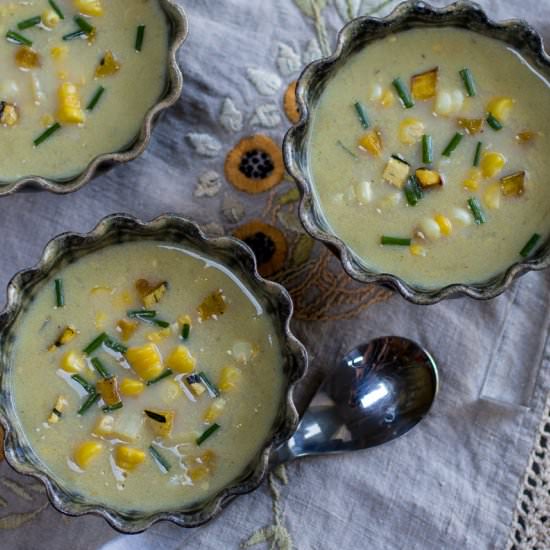 Vegan Creamy Corn Chowder