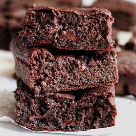 Salted Caramel Black Bean Brownies