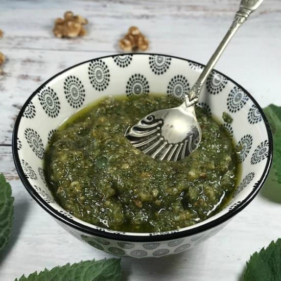 Mint and Walnut Pesto