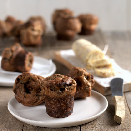 mushroom mini popovers