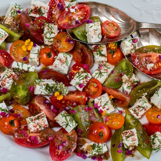 summer tomato & feta salad