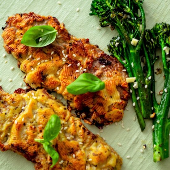 Pan-Fried Beef Cutlets & Broccolini