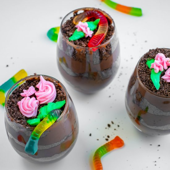 Garden Pudding Dirt Cups