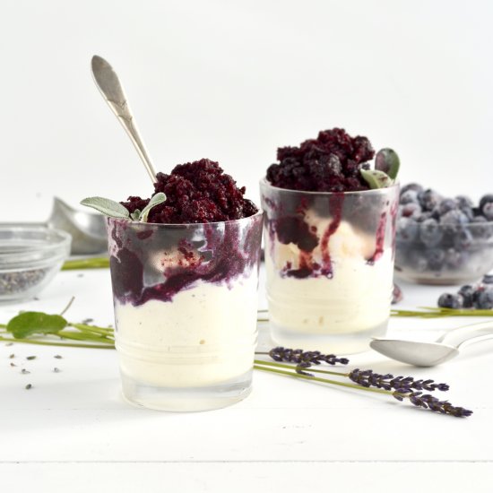 Blueberry Lavender Granita