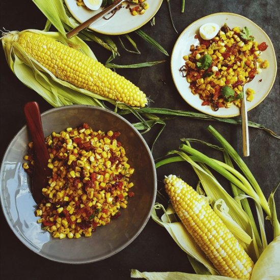 Sauteed Corn in Brown Butter