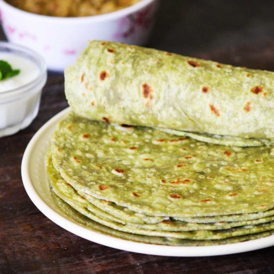 Spinach Paratha | Palak Paratha