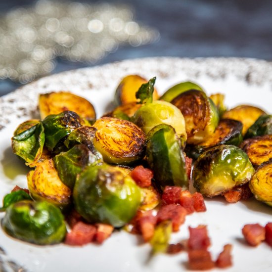 Sautéed Brussels Sprouts w Pancetta