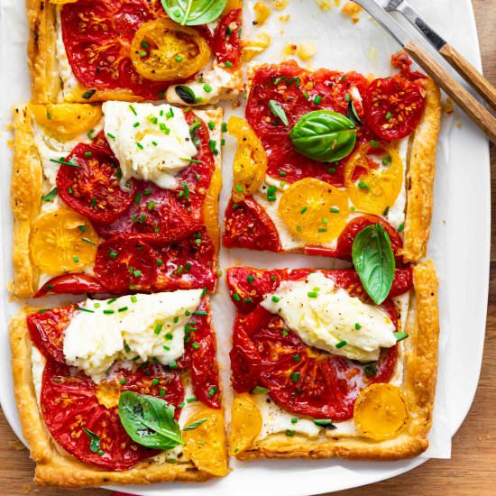 Puff Pastry Tomato Tart