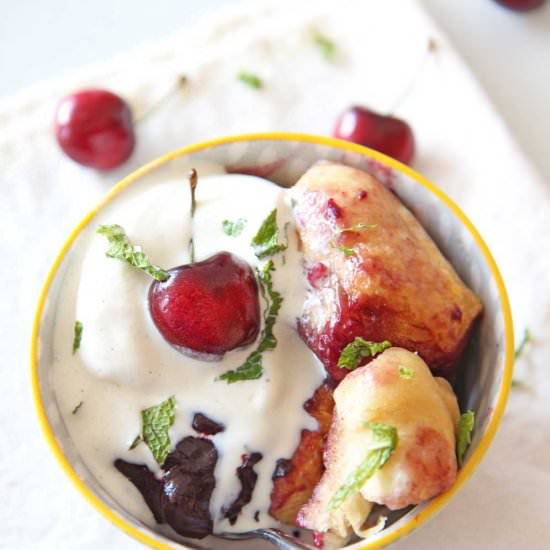 Slow Cooker Biscuit Cherry Pie