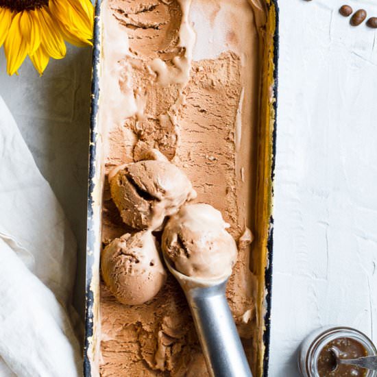 No Churn Chocolate Coffee Ice Cream