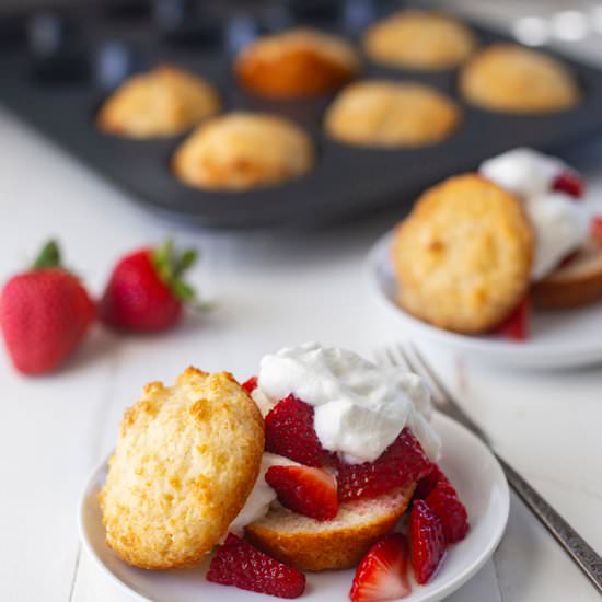 Muffin Pan Strawberry Shortcake