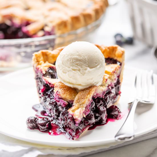 Fresh Blueberry Pie