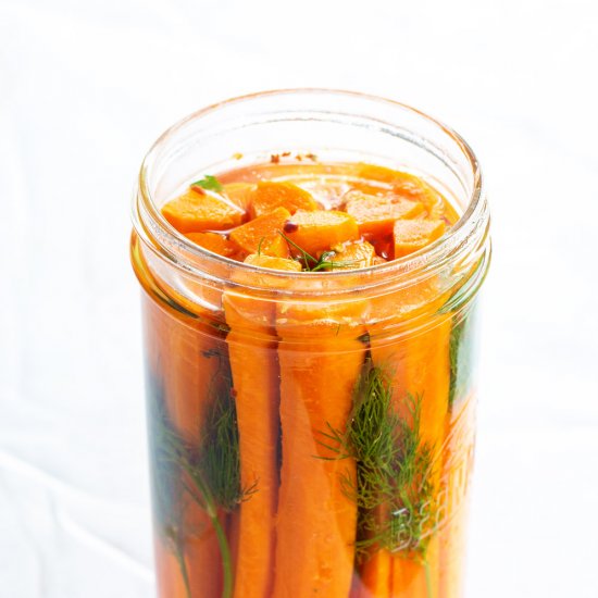 Easy Quick Pickled Carrots