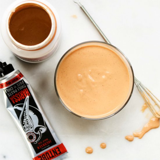 Golden Tahini Harissa Sauce